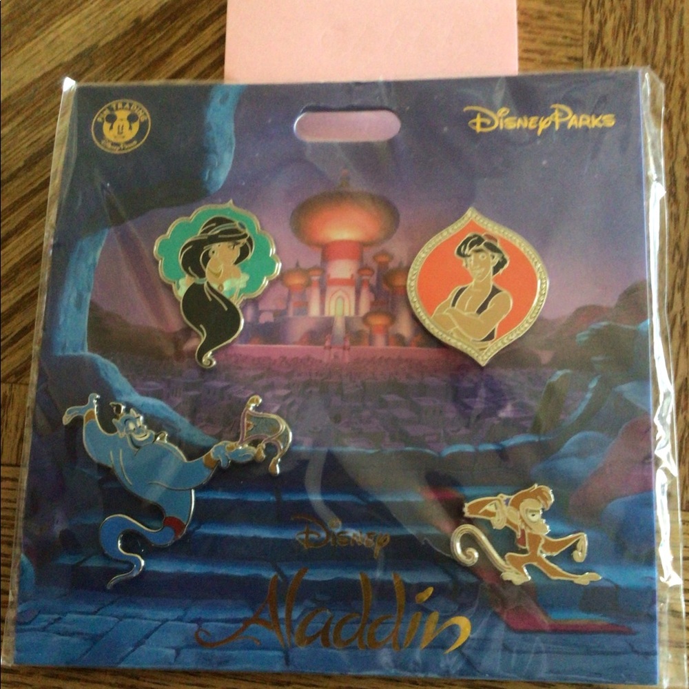 Disney Aladdin 4 Pin Collection